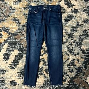 Mother High Waisted Looker Ankle Fray